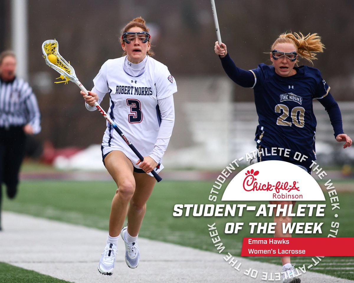 RMU Athletics (@rmuathletics) on Twitter photo This week's <a href="/CFARobinson/">Chick-fil-A Robinson</a> Student-Athletes of the week are:
🥍 Calum Brennan | <a href="/RMUMLacrosse/">RMU Men’s Lacrosse</a>
🥍 Emma Hawks | <a href="/RMUWLacrosse/">RMU Women’s Lacrosse</a> This week's <a href="/CFARobinson/">Chick-fil-A Robinson</a> Student-Athletes of the week are:
🥍 Calum Brennan | <a href="/RMUMLacrosse/">RMU Men’s Lacrosse</a>
🥍 Emma Hawks | <a href="/RMUWLacrosse/">RMU Women’s Lacrosse</a>