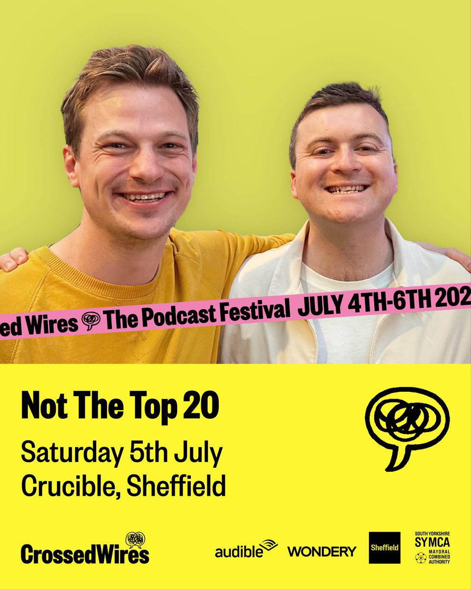 Joe Crann (@yeswecrann) on Twitter photo Should be a good afternoon with the <a href="/NTT20Pod/">Not The Top 20 Pod</a> fellas at this year’s Crossed Wires. Can imagine there’ll be plenty of Wednesday talk! crossedwires.live/podcast/not-th… Should be a good afternoon with the <a href="/NTT20Pod/">Not The Top 20 Pod</a> fellas at this year’s Crossed Wires. Can imagine there’ll be plenty of Wednesday talk! crossedwires.live/podcast/not-th…
