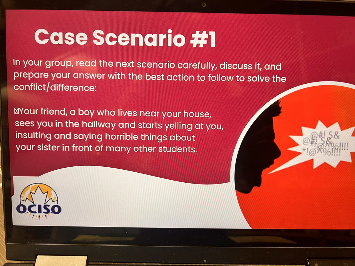 So grateful for the wonderful partnership between our school MLO’s and <a href="/OttawaOCISO/">OCISO</a> Ms. Camacho delivered important messages to our MLs <a href="/FrankRyanOCSB/">Frank Ryan Catholic Intermediate School</a> about the importance of respecting others and solving conflict in a positive way! 👏