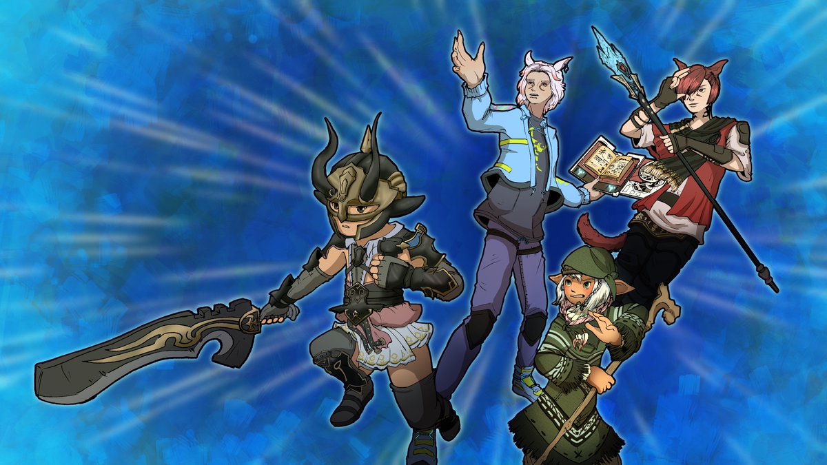 )Two WoL's, G'raha and Pipin (feat.<a href="/lightokumu/">Okumu</a>) #ff14