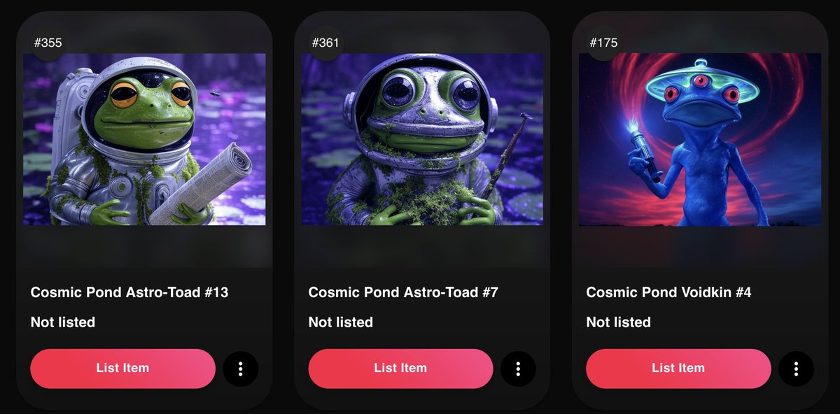 ๐ฦ๐ไธ
แตๅ๐
ท๐ธ (@kektechnft) on Twitter photo ๐ฦ๐TECH just swept the floor ๐ธ๐งน <a href="/CosmicPondNFT/">Zorgo the Drifter</a>
These 3 beauties will get you brain emissions ๐ฅ
All NFTs kept in our treasury wallet will be distributed to ๐ฦ๐TECH holders๐ค ๐ฦ๐TECH just swept the floor ๐ธ๐งน <a href="/CosmicPondNFT/">Zorgo the Drifter</a>
These 3 beauties will get you brain emissions ๐ฅ
All NFTs kept in our treasury wallet will be distributed to ๐ฦ๐TECH holders๐ค
