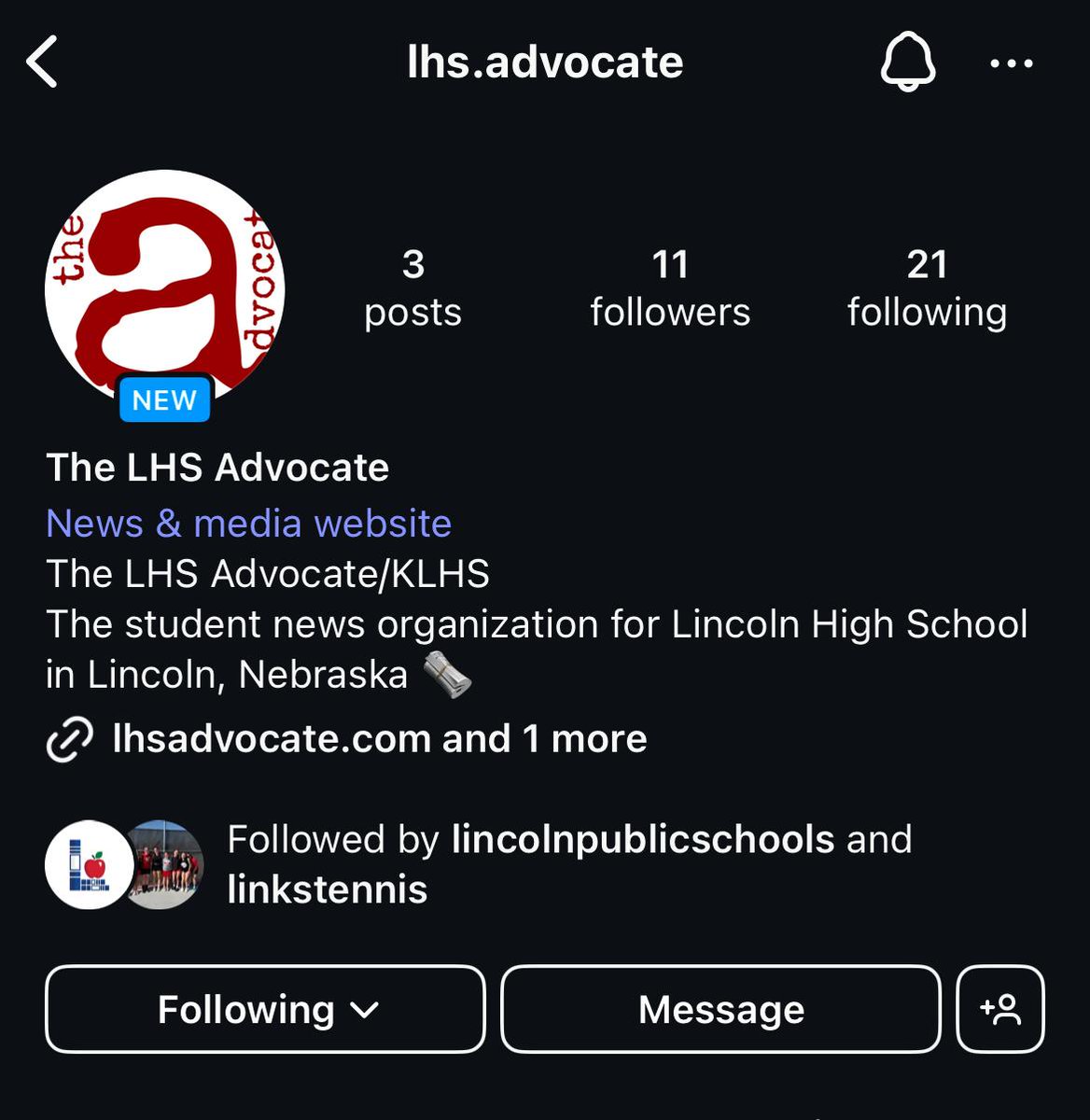 The LHS Advocate is on Instagram! Click this link and follow their page to keep up with Lincoln High’s student news: instagram.com/lhs.advocate?i… 

#GoLinks⛓️