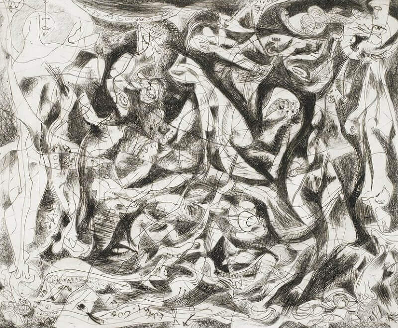 AmpedTo11's tweet photo. #JacksonPollock "Technique is just a means of arriving at a statement,expressing an INNER world,the energy,motion & other INNER forces.Painters don't have to go to a subject OUTSIDE of themselves,they work from a different source.They work from WITHIN".#JackTheDripper ๐จ๐๏ธ https://t.co/dzkAjn4wsn