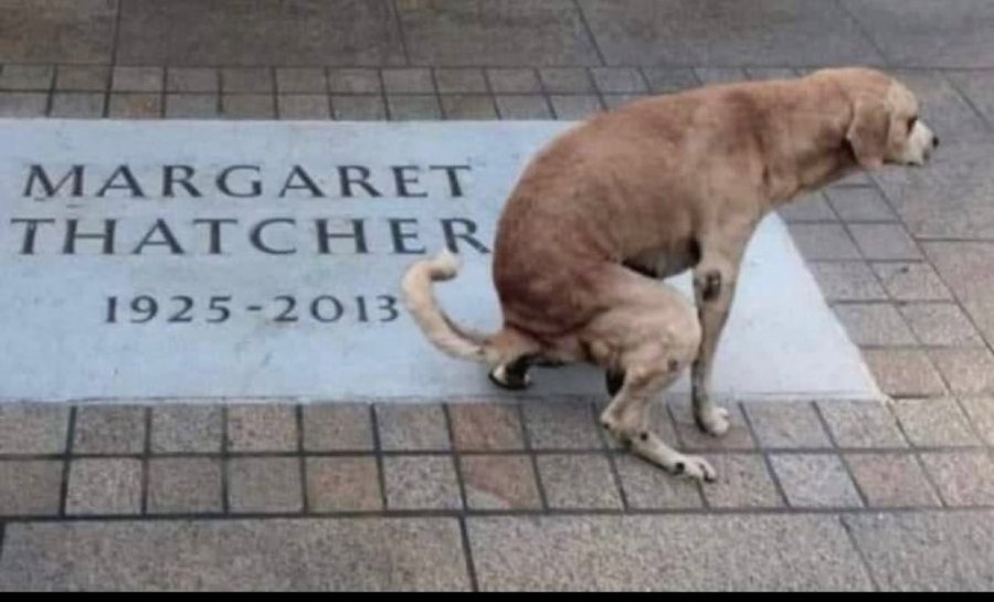 PHOTO | Rot in hell #MargaretThatcher.