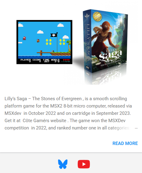 fabulous8bit's tweet photo. Did some updates to the Lilly's Saga website, https://t.co/x8JaVCytRK and guess what? Aside from the red youtube icon, there is only ONE other, and it's a BLUE BUTTERFLY. See you there in the future😊 https://t.co/PndfZieE6a