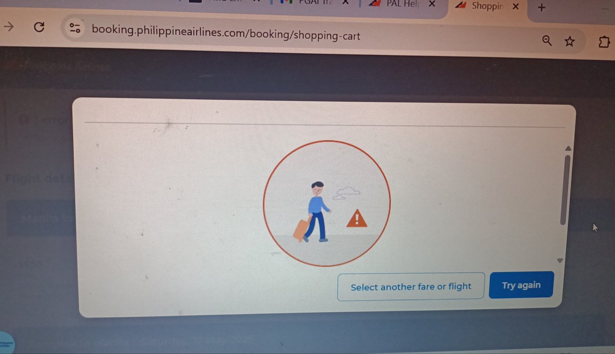Ryan Silverioš (@queeringryan) on Twitter photo Dear Philippine Airlines, your online booking system is frustratingly hopeless. You choose flight, put all the passenger details and then ooops... And this isnt a single instance.
<a href="/flyPAL/">Philippine Airlines</a> <a href="/DOTrPH/">DOTrPH šµš</a> Dear Philippine Airlines, your online booking system is frustratingly hopeless. You choose flight, put all the passenger details and then ooops... And this isnt a single instance.
<a href="/flyPAL/">Philippine Airlines</a> <a href="/DOTrPH/">DOTrPH šµš</a>