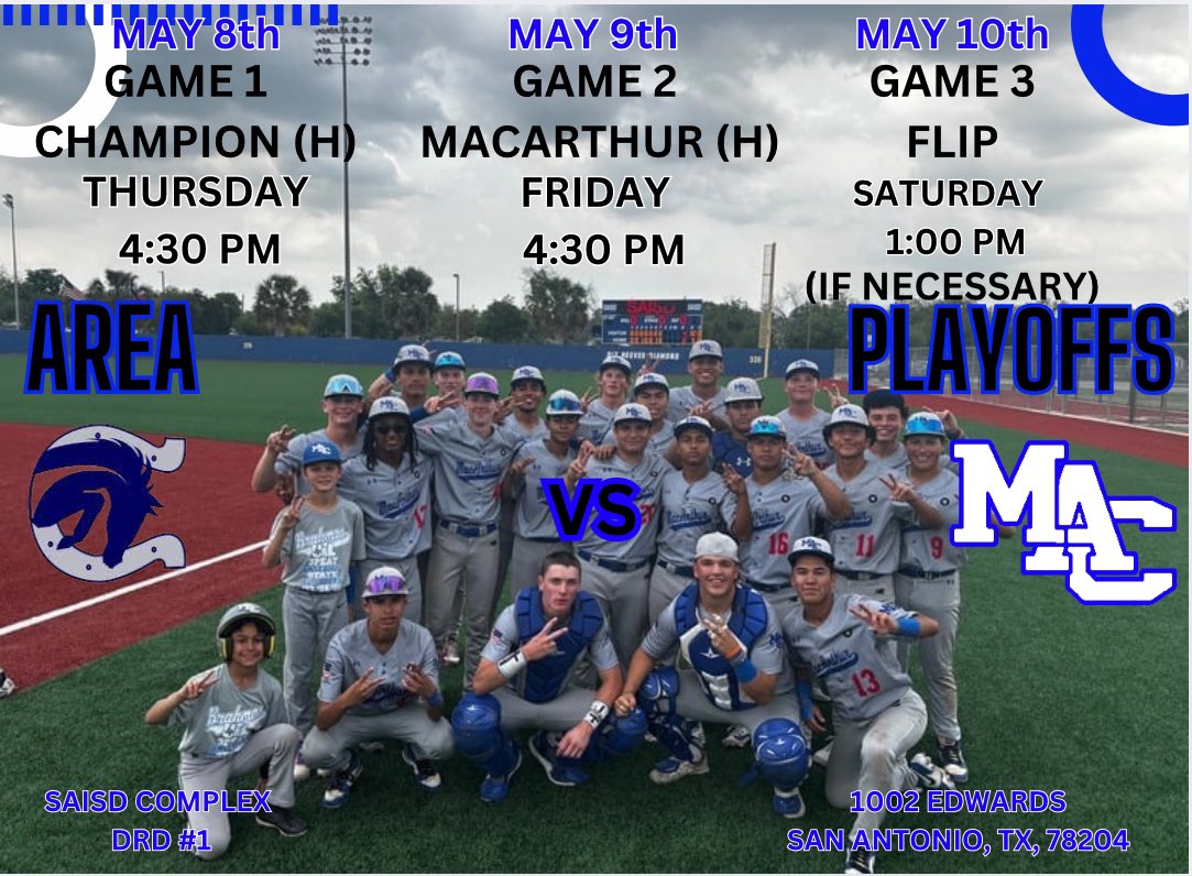 Area Playoffs are set for the Brahmas! #EarnTheRight