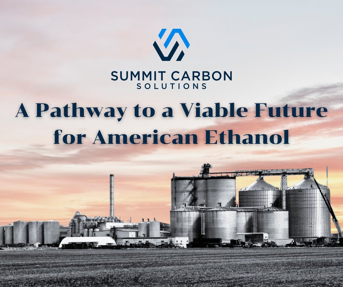 Investing in the future of ethanol means accessing a carbon pipeline so producers can compete in new &amp; emerging markets. Summit is more than just a pipeline; it’s a pathway to a viable future for American ethanol.
Read more here: hubs.ly/Q03jKTCN0