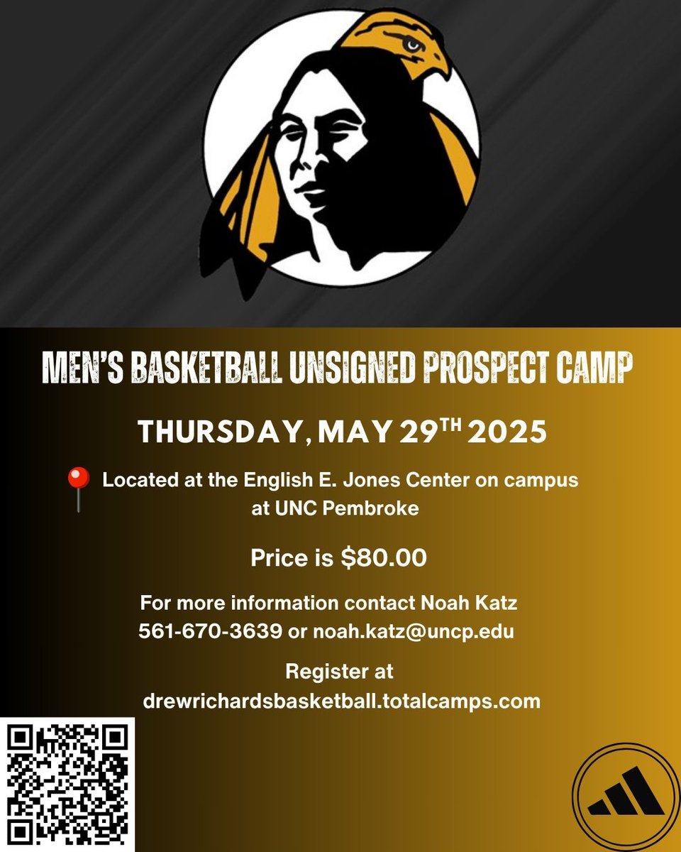 🚨It's not too late to sign up🚨

Don't miss out on our upcoming 2025 Unsigned Prospect camp on Thursday, May 29th from 1:00 pm - 5:00 pm. 

Come out and been seen by our entire staff as well as JUCO and D3 coaches from the region also in attendance. 

drewrichardsbasketball.totalcamps.com/About%20Us