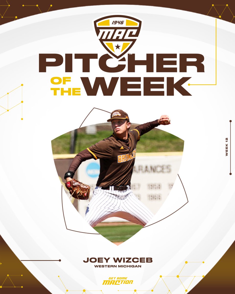 ⚾️ Pitcher of the Week ⚾️

Joey Wizceb was dominant in the opener of Saturday's doubleheader, limiting CMU to three hits in a complete game shutout to secure the weekend series victory for the Broncos. 

It was the first nine-inning, complete game shutout by a Western Michigan