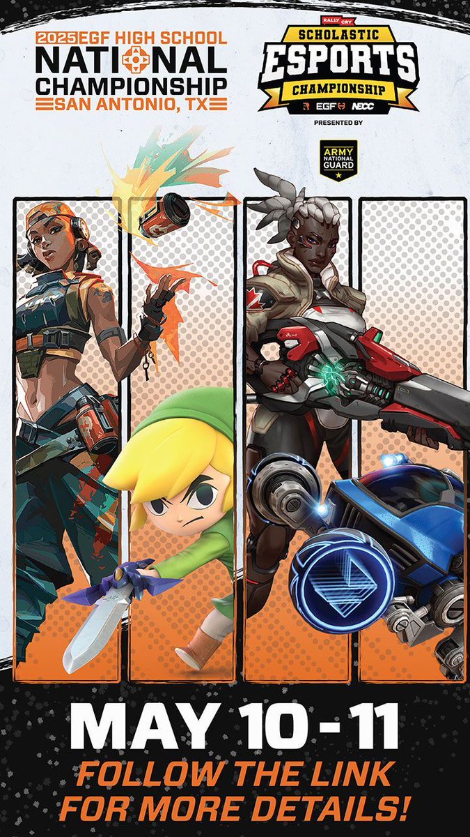 Just 5 days to go! We will be at the @teamrallycry Scholastic Esports Championship! 

Learn more about how to view our #EGFH National Championships in person or online at the link below! 

shorturl.at/Wjxig