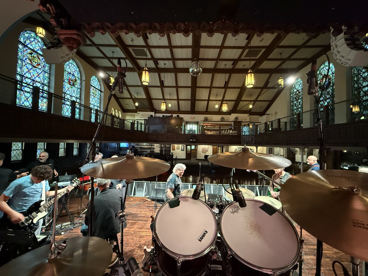 Office view this past weekend playing drums for Donnie Iris &amp; the Cruisers at the Bluestone in Columbus, OH from May 3rd, 2025.