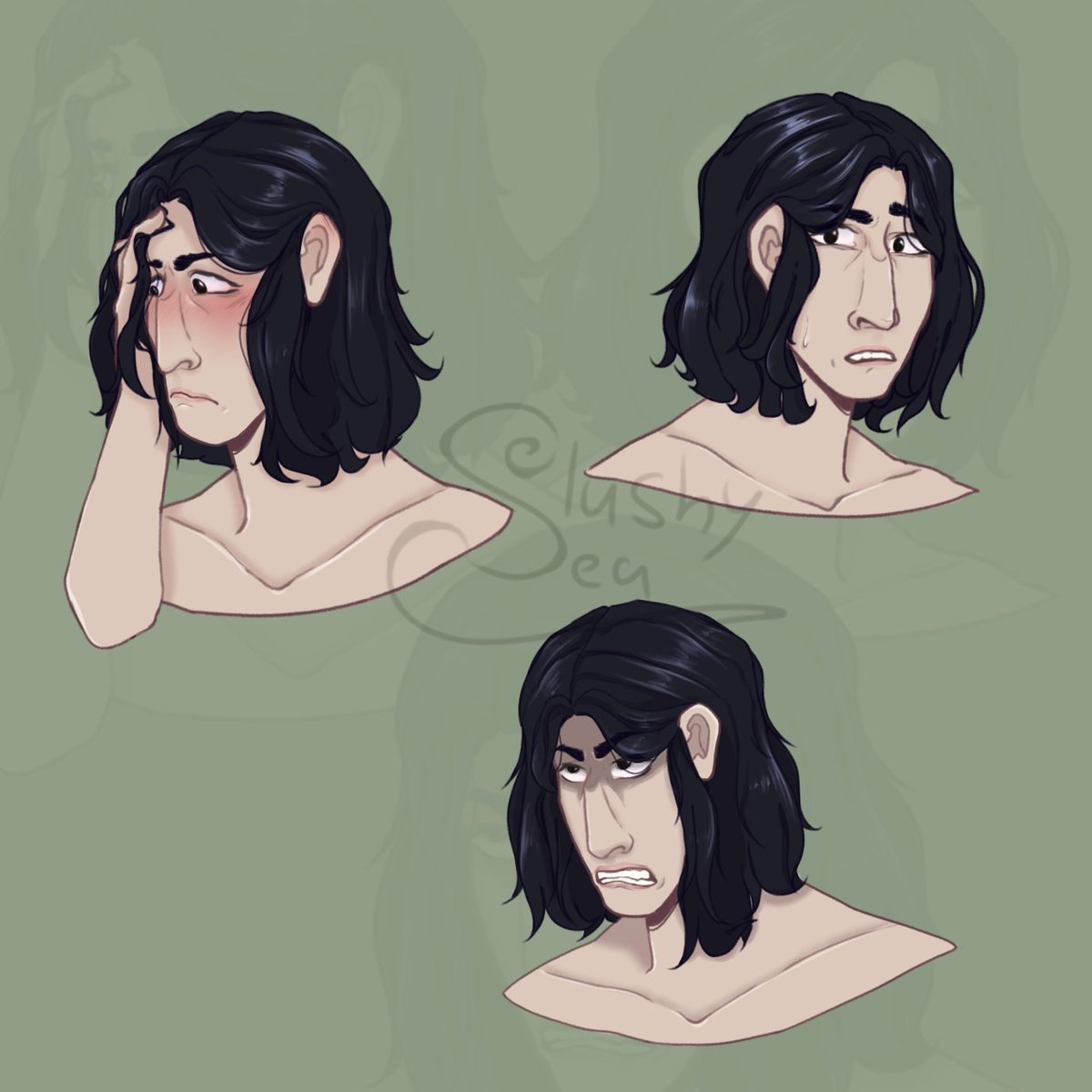 Slushy_Sea's tweet image. Finished version. #severussnape #HarryPotter