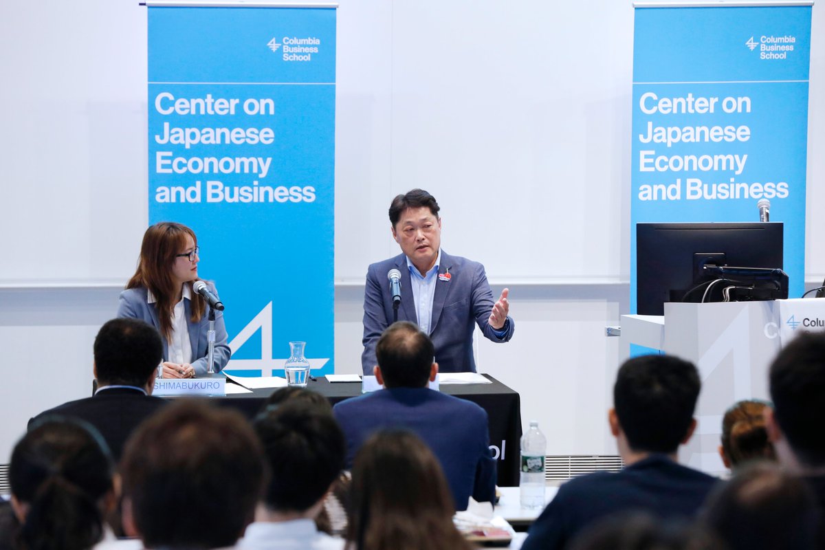 Incredible turnout at “How HI-CHEW Localized a Global Brand in the U.S.” on 4/10/2025 w/ Teruhiro Kawabe, President &amp; CEO of Morinaga America Inc. Thanks to all who joined to connect and learn! Relive some highlights in these photos <a href="/Columbia_Biz/">Columbia Business School</a> <a href="/Columbia/">Columbia University</a> #Japan <a href="/HiChew/">HI-CHEW</a> #hichew