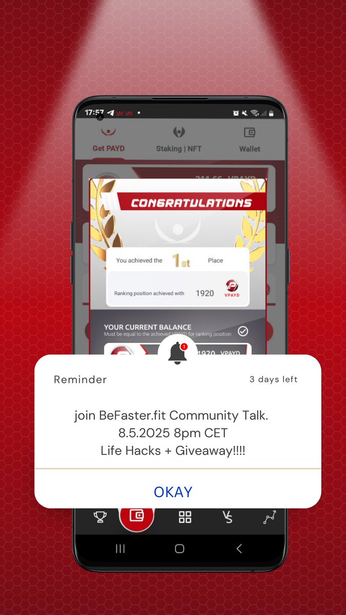 Befasterfit's tweet photo. 🚨 Don’t miss our Community Talk on May 8, 8PM CET!
Lots of exciting stuff coming up – and yes, there’s a giveaway 🎁
📅 Save the link &amp; set a reminder!
🔗 https://t.co/1ztbrTtwqV

#befasterfit #Giveaway #LifeHack #running 
#SaveTheDate https://t.co/Y5D8US0qoF