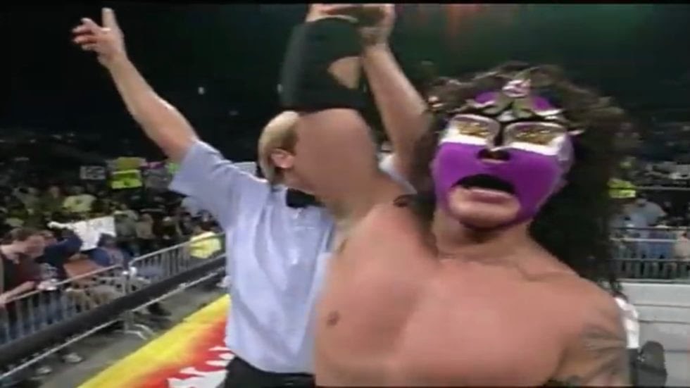 LuchaCentralCom's tweet photo. #VIDEO 🎞️

Match of the Day: Juventud Guerrera 🆚 Psicosis (1998). 🇺🇸

Click on the link to watch full match ➡️ https://t.co/U4y4UeJaMp

#LuchaCentral #WCW #WWE #LuchaLibre #ProWrestling #プロレス 🤼‍♂️  

➡️ https://t.co/wiyl0dSl9p 🌐 https://t.co/a9sRqRdhG2