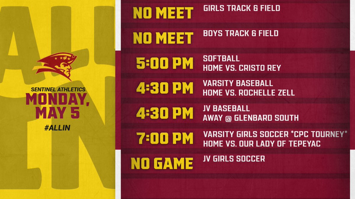 A busy afternoon for Sentinel Athletics with lots of action on home fields!