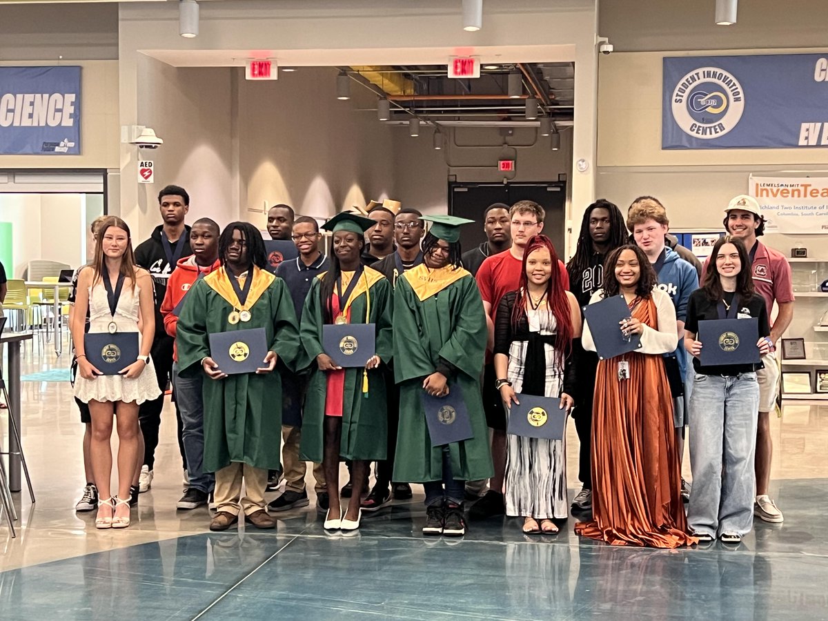 Student Innovation Center (@ther2i2edge) on Twitter photo SIC Awards- 44 senior became completers/CCR, 130 industry certifications, 20 seniors received medallions for A/B's for two or more semesters. 76 seniors attended classes this year. One successful year!!
<a href="/RichlandTwo/">Richland School District Two</a> <a href="/rvhs/">Ridge View High School: A Med Pro Magnet</a> <a href="/RNECavaliers/">Richland Northeast HS</a> <a href="/SV_Vikings/">Spring Valley</a> <a href="/WHS_Redhawks/">Westwood HS (SC)</a> <a href="/BlythewoodHigh/">Blythewood High</a> SIC Awards- 44 senior became completers/CCR, 130 industry certifications, 20 seniors received medallions for A/B's for two or more semesters. 76 seniors attended classes this year. One successful year!!
<a href="/RichlandTwo/">Richland School District Two</a> <a href="/rvhs/">Ridge View High School: A Med Pro Magnet</a> <a href="/RNECavaliers/">Richland Northeast HS</a> <a href="/SV_Vikings/">Spring Valley</a> <a href="/WHS_Redhawks/">Westwood HS (SC)</a> <a href="/BlythewoodHigh/">Blythewood High</a>