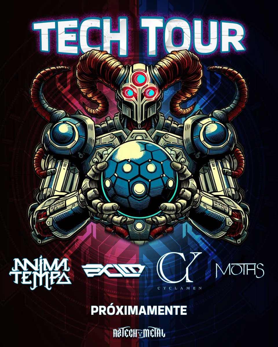 MOTHS (@moths_pr) on Twitter photo ¡MÉXICO! 🇲🇽
Nos emociona anunciar que estaremos muy pronto en su hermoso país como parte de este monstruoso tour
Tech Tour con:
<a href="/animatempo/">Anima Tempo</a> - <a href="/ExistImmortal/">Exist Immortal</a> - <a href="/thiscyclamen/">Cyclamen</a> - MOTHS
Pendientes a fechas y venues 🤘 ¡MÉXICO! 🇲🇽
Nos emociona anunciar que estaremos muy pronto en su hermoso país como parte de este monstruoso tour
Tech Tour con:
<a href="/animatempo/">Anima Tempo</a> - <a href="/ExistImmortal/">Exist Immortal</a> - <a href="/thiscyclamen/">Cyclamen</a> - MOTHS
Pendientes a fechas y venues 🤘