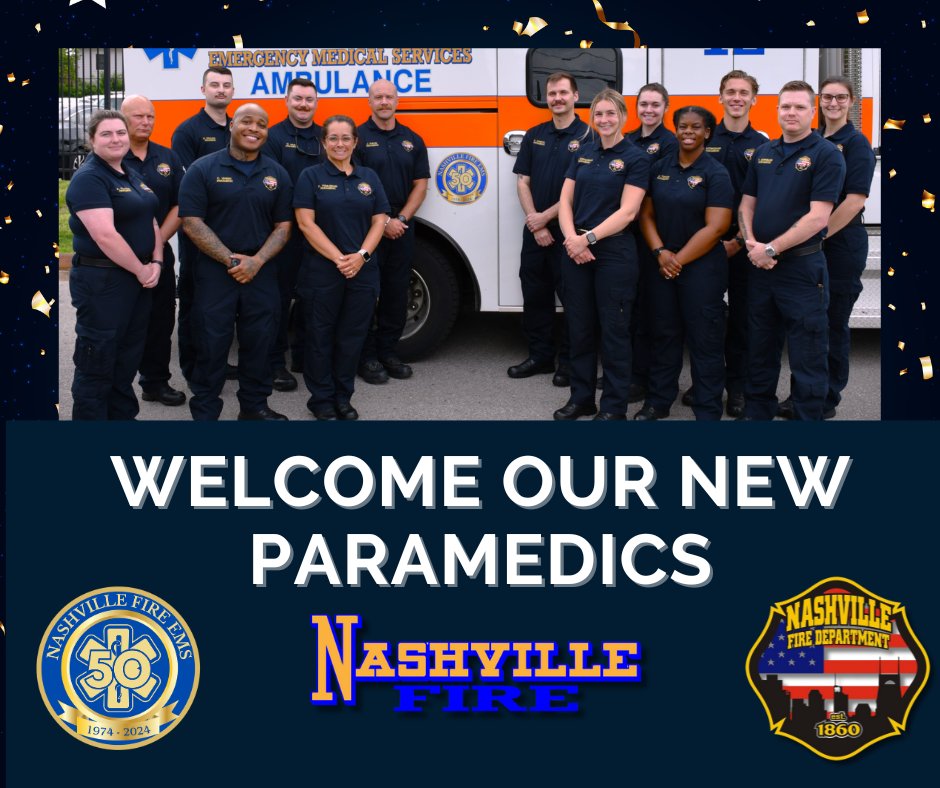 Please join us in welcoming our newest group of EMS New Hires. They are all Paramedics and are eager to get to work. We are excited to have them join the NFD Family. #EMSNewHires #InServiceForLife #NFDProud