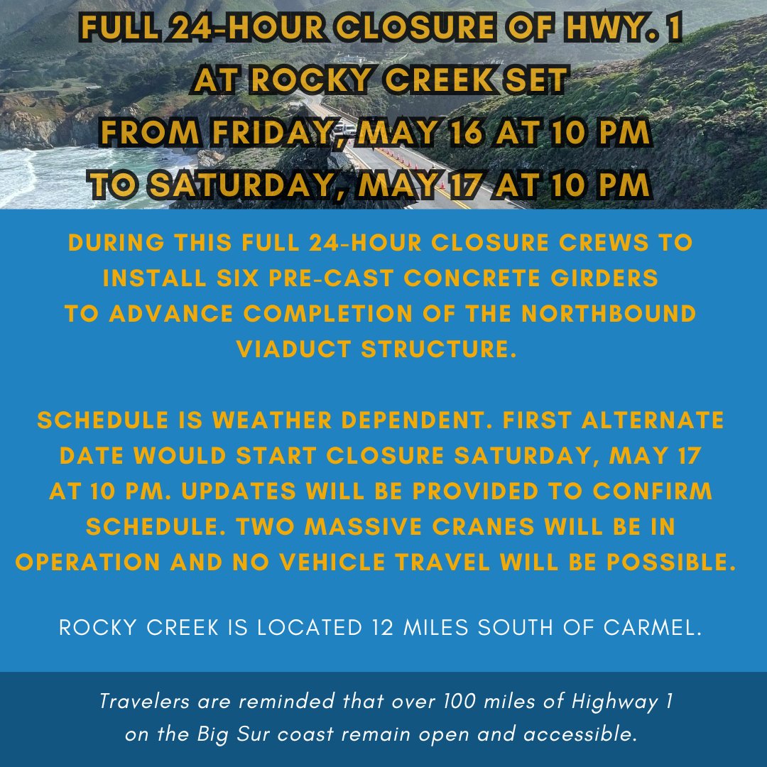 Caltrans Central Coast (District 5) tweet media