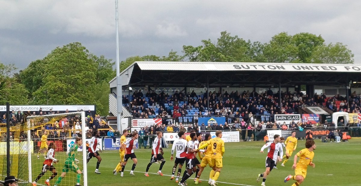 ⚽️ <a href="/suttonunited/">Sutton United</a> 1 Woking 1: another home match, another draw. 🙄  The visitors' energetic start was rewarded with an early goal; in an open game, we equalised with a soft second-half header. We finish the season halfway down the table in 12th, which feels about right.