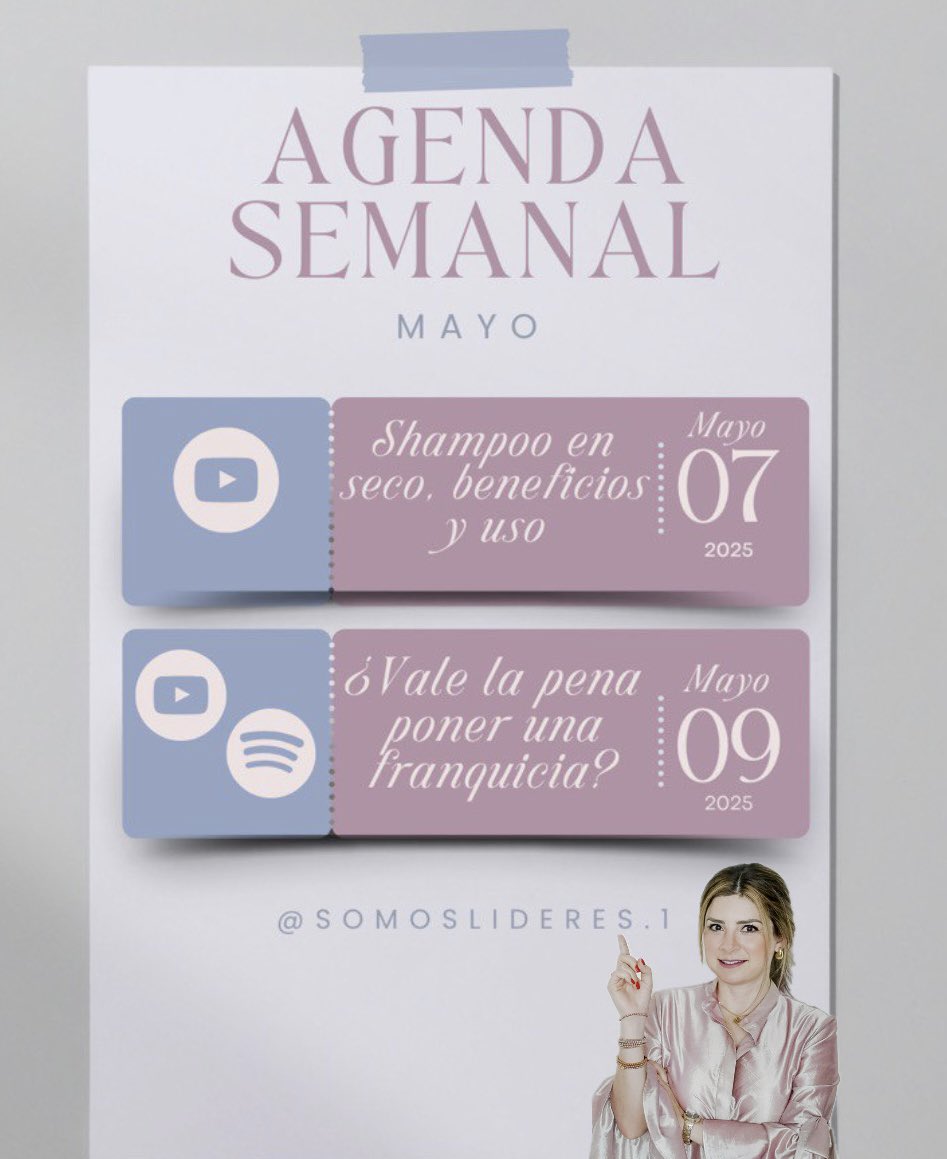 ¡Feliz lunes! Nos vemos esta semana por mi canal de #YouTube o si prefieres escucharme por #Spotify 🤩✨