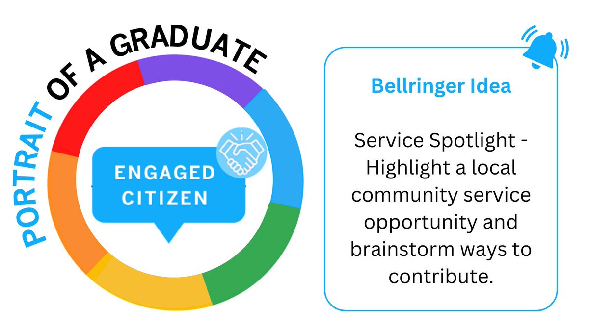 Love this bellringer idea! Spotlight a local commuinty service opportunity and brainstorm ways your K12 students can contribute. #JordanDTL #DTLutah #uted #PortraitofaGraduate  #EngagedCitizen