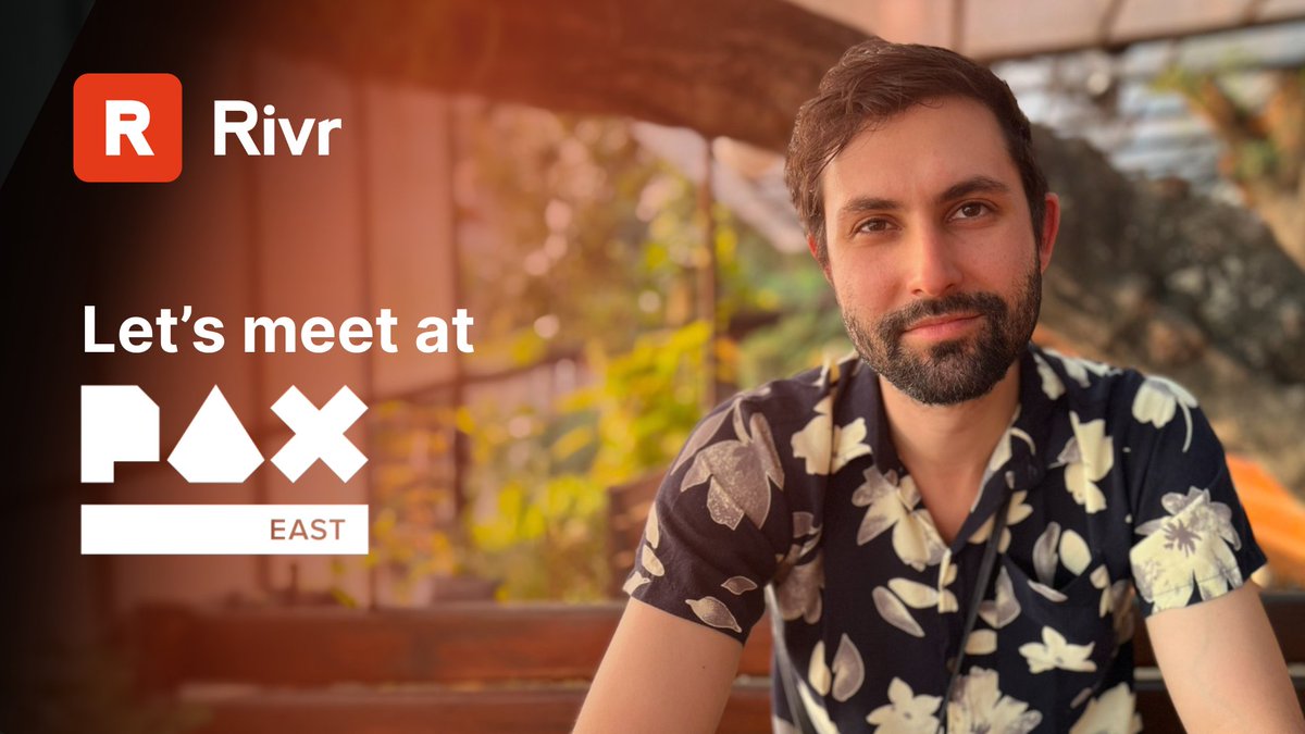 Headed to PAX East this week! Who will I be seeing? Got meeting slots open for brands and creators who are interested in learning more about <a href="/RivrStream/">Rivr</a>.