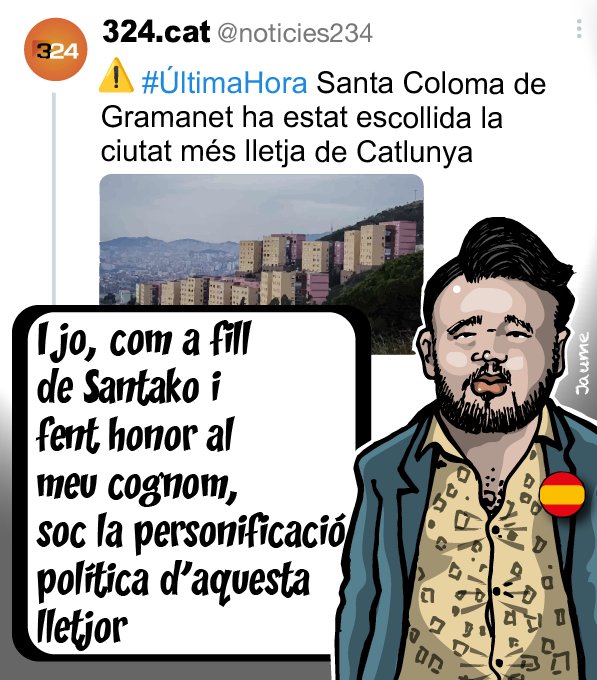 Com està allò de ser batlle de Santako?
Ai, calla que li van fotre una derrota de les que fan època.
<a href="/BogunaJaime/">Jaume51</a>, d'aquella derrota li ha quedat el nom de fracassat de Santako.