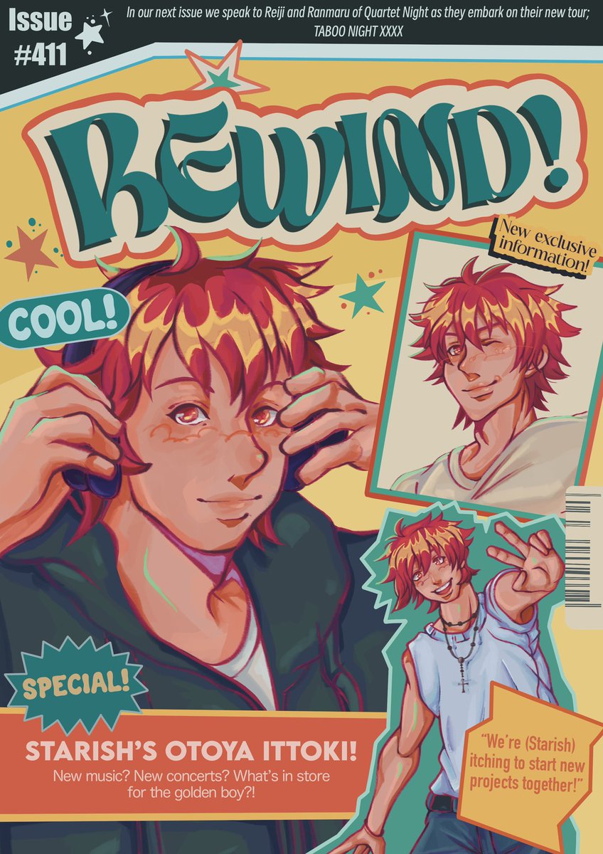 403gachahearts's tweet photo. Anyways here’s Otoya on a fake magazine cover :) #utapri #otoyaittoki #starish https://t.co/8qwKqL8RhC