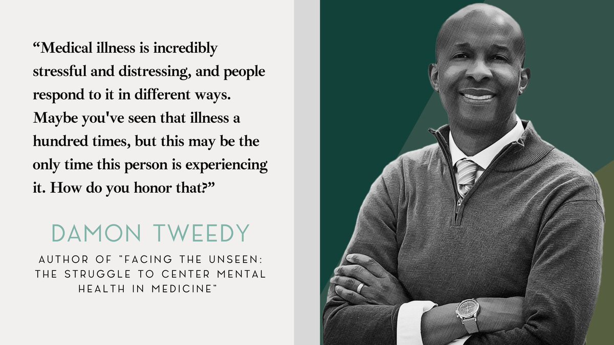 The Doctor's Art | Podcast (@the_doctors_art) on Twitter photo What does it mean to belong in a profession that celebrates merit, but often overlooks lived experience? How do race, identity, and unspoken social codes shape who feels at home in medicine?
We explore these questions with <a href="/DamonTweedyMD/">Damon Tweedy</a>, psychiatrist and author of "Facing the What does it mean to belong in a profession that celebrates merit, but often overlooks lived experience? How do race, identity, and unspoken social codes shape who feels at home in medicine?
We explore these questions with <a href="/DamonTweedyMD/">Damon Tweedy</a>, psychiatrist and author of "Facing the