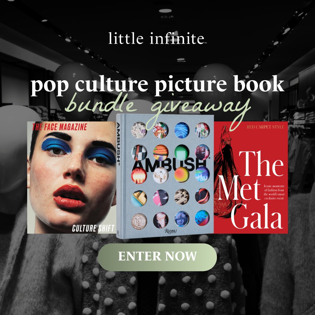 📚 Perfect for fashionistas, design lovers, and pop culture fans—this is one prize you’ll want on your coffee table!

✨ Enter now for your chance to win👉 bit.ly/4jJwPy2

#LittleInfinite #Giveaway #PopCultureBooks #FashionLovers #BookGiveaway #BookLovers