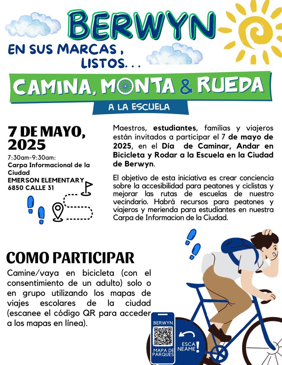 Walk, Bike &amp; Roll to School May 7th!!