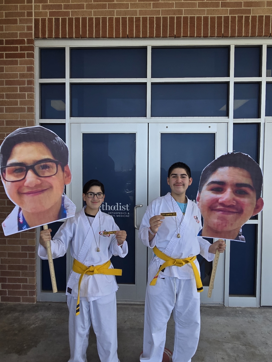 We have not 1 but 2 State Champs!  Caleb and Jayce, both took 1st place in Traditional Kata at the Kickstart State tournament Saturday.  You are an inspiration to every student here, and you’ve shown us what it means to set a goal, work for it, and own it.
Congratulations!