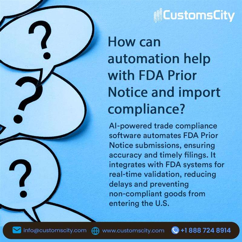 CustomsCity's tweet image. zurl.co/Wj5It  👉⚡ Boost speed, accuracy, and compliance — automate your FDA Prior Notice process today!&quot;👈
#ImportCompliance #FDAPriorNotice #CustomsAutomation #TradeSimplified #customcity