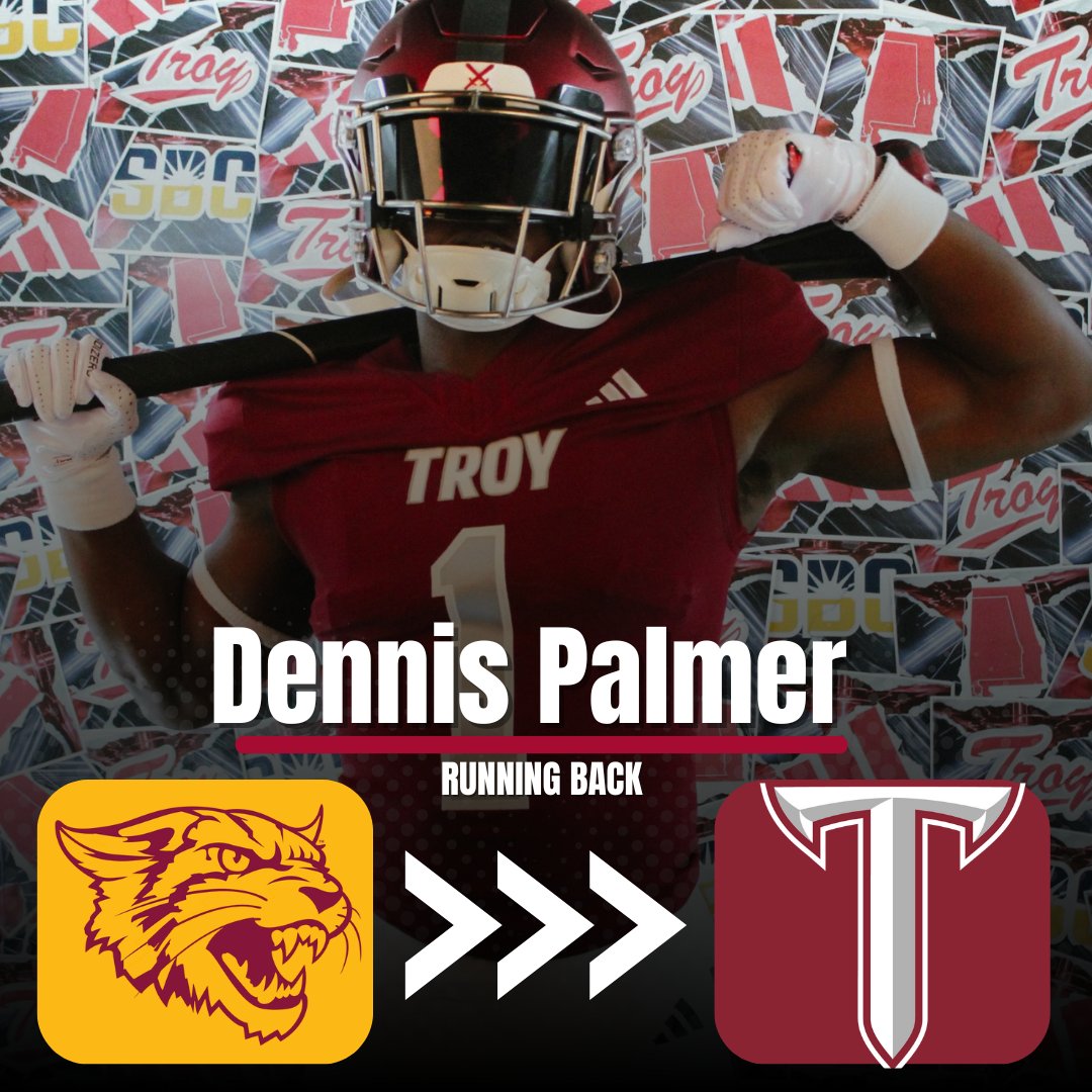 TroyReport (@troy_report) on Twitter photo BREAKING: Bethune-Cookman running back transfer Dennis Palmer has committed to Troy, according to his agent <a href="/ZCardenez/">ZACH CARDENEZ</a>, via <a href="/troy_report/">TroyReport</a> <a href="/DennisPalmer4/">DennisPalmer Jr</a>
The 5’10", 200-pound back posted an impressive 706 rushing yards and 5 touchdowns in just 8 games last season. A two-time SWAC BREAKING: Bethune-Cookman running back transfer Dennis Palmer has committed to Troy, according to his agent <a href="/ZCardenez/">ZACH CARDENEZ</a>, via <a href="/troy_report/">TroyReport</a> <a href="/DennisPalmer4/">DennisPalmer Jr</a>
The 5’10", 200-pound back posted an impressive 706 rushing yards and 5 touchdowns in just 8 games last season. A two-time SWAC