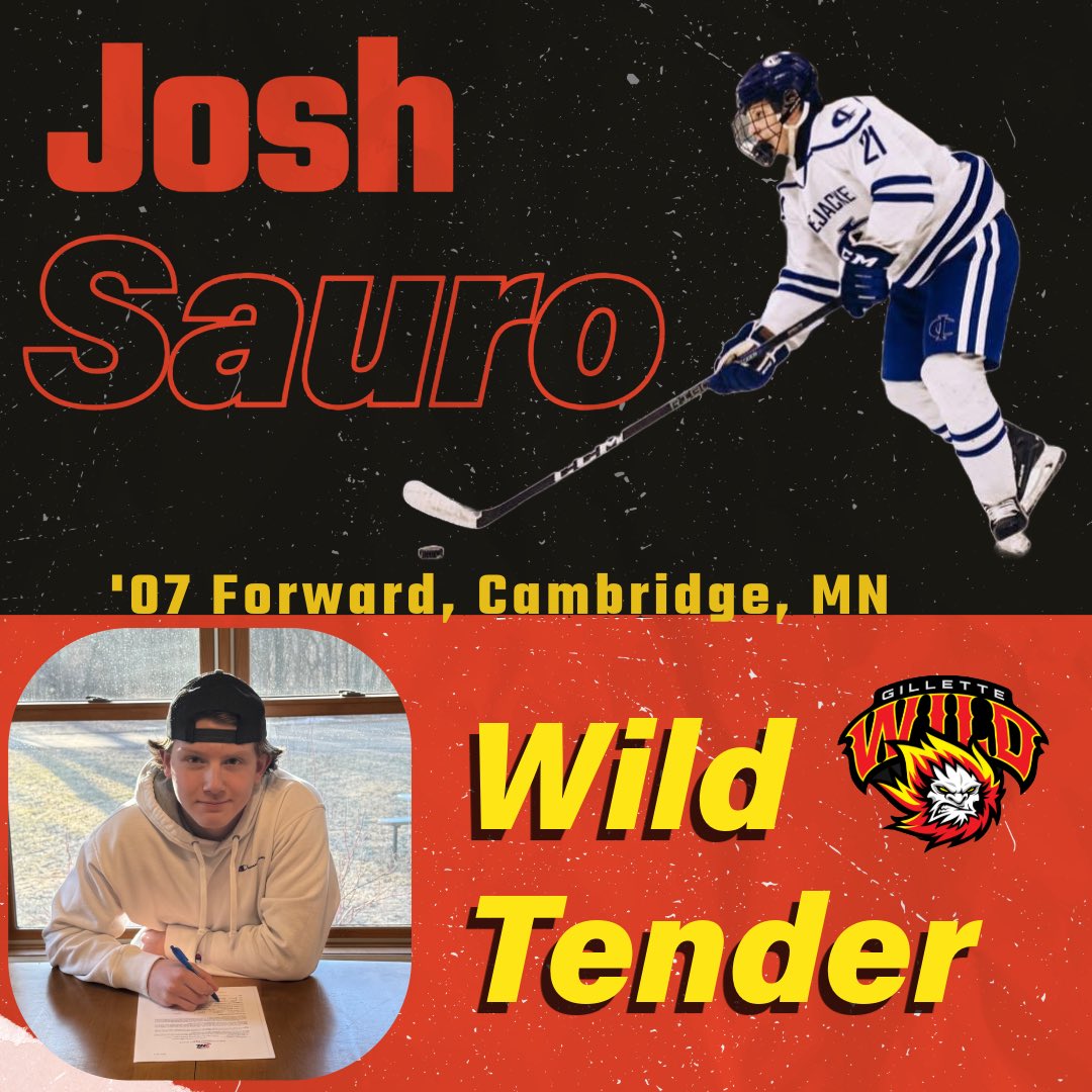 🚨Tender Alert🚨

The Wild are excited to announce that Josh Sauro has signed a tender agreement. Welcome to the Wild Josh! 

#GilletteWild