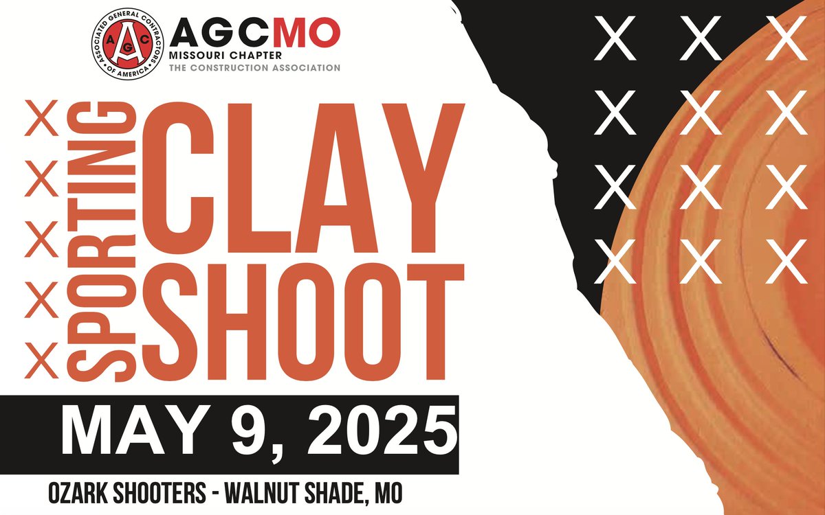 ⏰ The deadline for the Sporting Clay Shoot is tomorrow, May 6th. ⏰

Proceeds will benefit the AGCMO PAC, which supports candidates who support the construction industry. This is a great networking opportunity, plus a whole lot of fun!