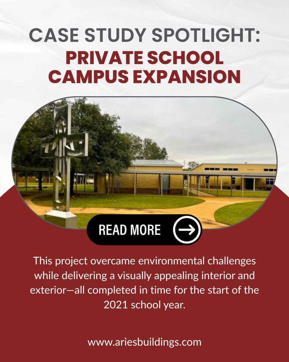 AriesBuildings's tweet image. In 2021, Aries partnered with a private school to deliver modular classrooms that met tight deadlines without compromising quality or compliance. The result? A faster, smarter solution for growing educational needs. Read more ariesbuildings.com/education/ 
#ModularEducation #Aries