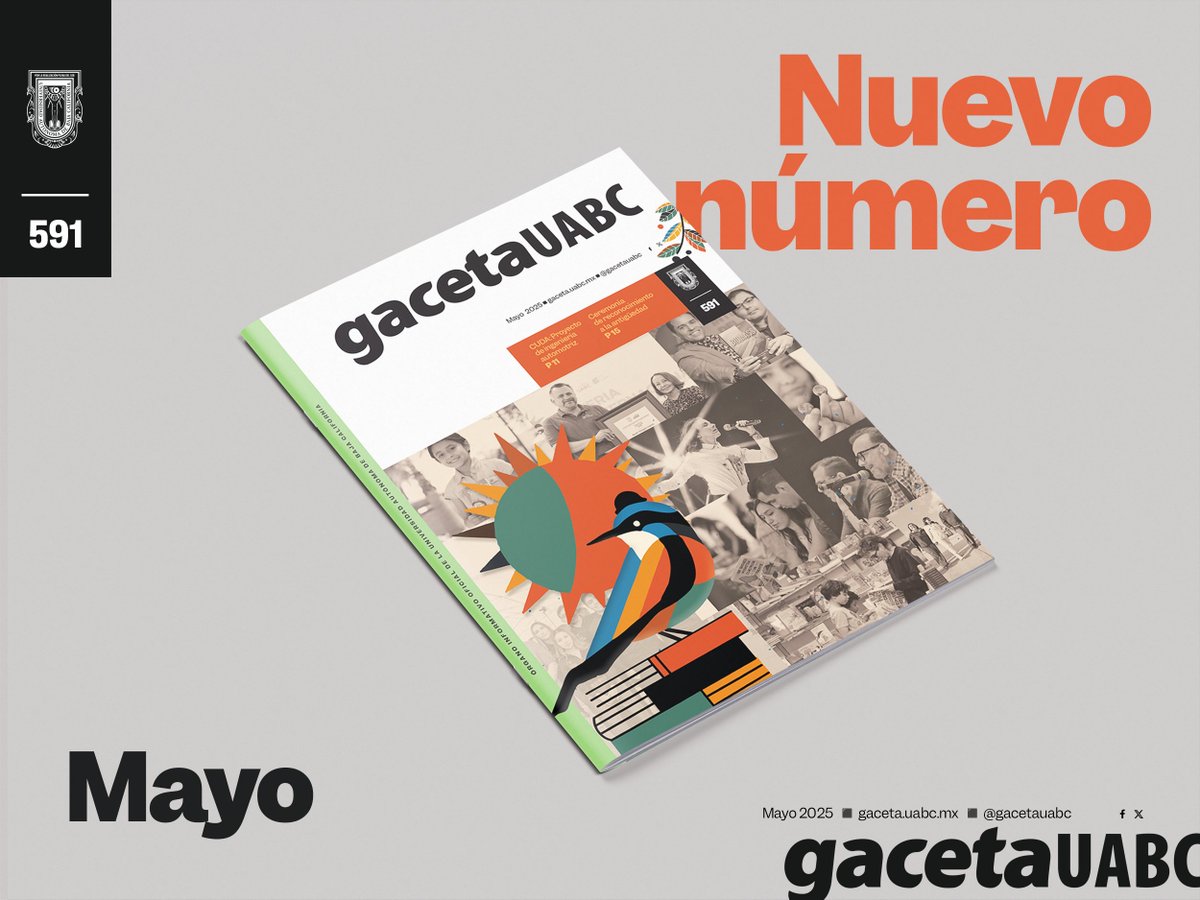 Ya está disponible la edición más reciente de Gaceta UABC.
gaceta.uabc.mx/edicionesanter…