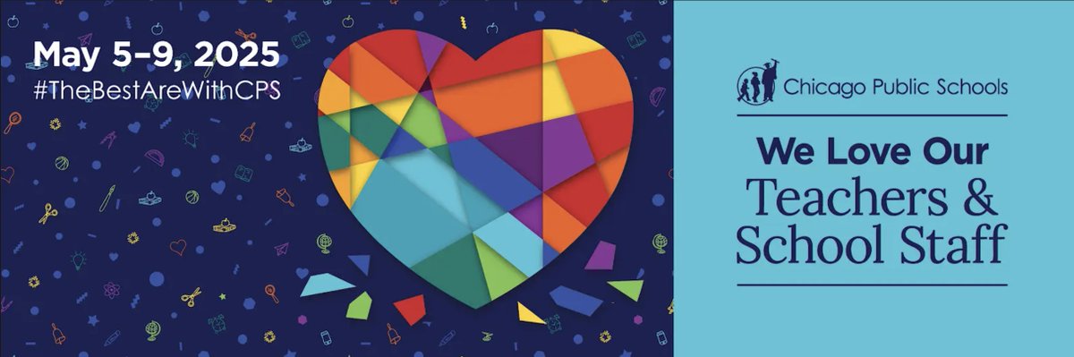 TandL_CPS's tweet image. 🎉May 5th-May 9th is Teacher &amp;amp; School Staff Appreciation Week! 🎉  #TheBestAreWithCPS 
Take a selfie with our sign or hang it to show support!
{English}
drive.google.com/file/d/1SLtv3D…
{Spanish}
drive.google.com/file/d/16fUtb_… 
@ChiPubSchools