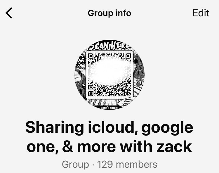 Sharing icloud google one tweet media