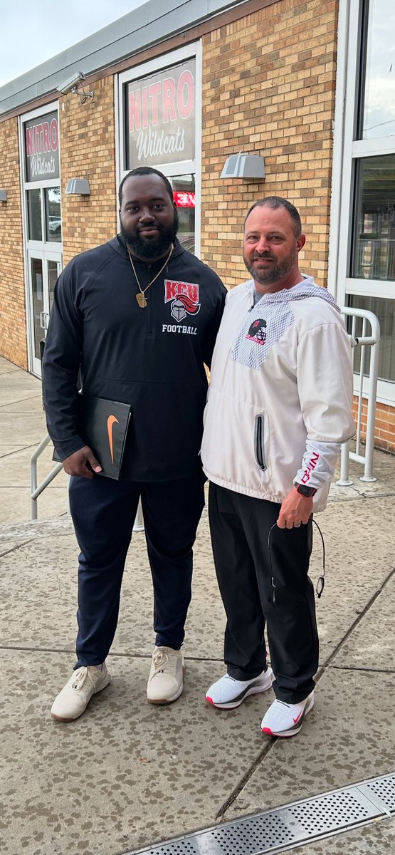 Nitro Wildcats Football (@recruitnitrohs) on Twitter photo Shout out <a href="/GoKnightsFB/">KCU Football</a> & <a href="/coachcollier1/">Alex Collier</a> for coming by today to check in on our student athletes! We look forward to staying in touch!
#NewNitro Shout out <a href="/GoKnightsFB/">KCU Football</a> & <a href="/coachcollier1/">Alex Collier</a> for coming by today to check in on our student athletes! We look forward to staying in touch!
#NewNitro