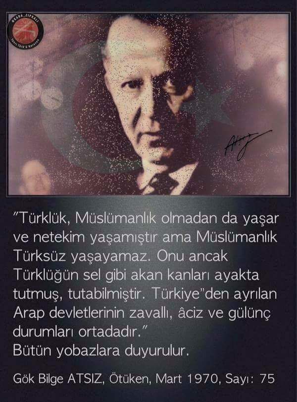 Atsız hocanın Atatürk ve Cumhuriyet hakkındaki fikirlerini Prof Dr Ahmet Bican Ercilasun hoca kitap olarak  yayınladı. 
Malum karın ağrısı olan adamlar, 
iki de bir Atsız, Atatürk düşmanıydı diyen karalamacı ideolojik Atsız cahillerine duyurulur. ...