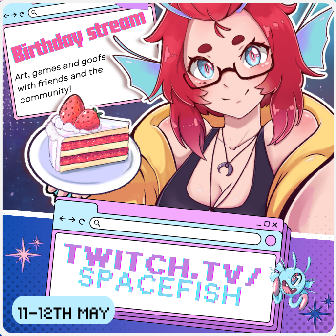 ✨Birthday celebrations✨
🗓️11-12th
you are all invited to goof with me this sunday!
✨arts &amp; community games all night!✨