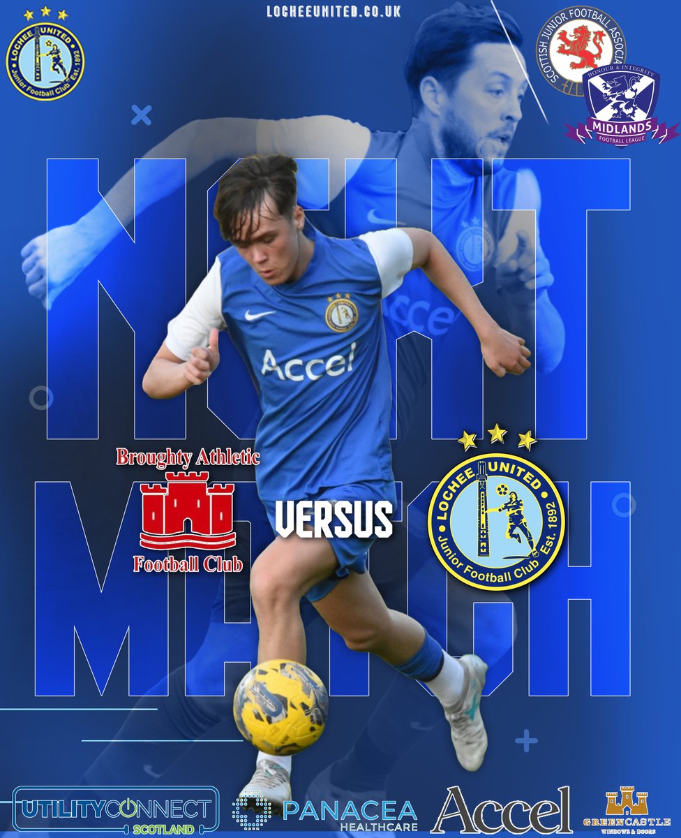 Next up, it’s Broughty Athletic... again! 🔁 Kick off ⏰ 18:45 🏟 Whitton Park

After Saturday’s defeat, they’ll no doubt be out for revenge, but we’ll be ready for another battle. A big performance needed as we look to keep the momentum going and come out on top once more! 💪⚽