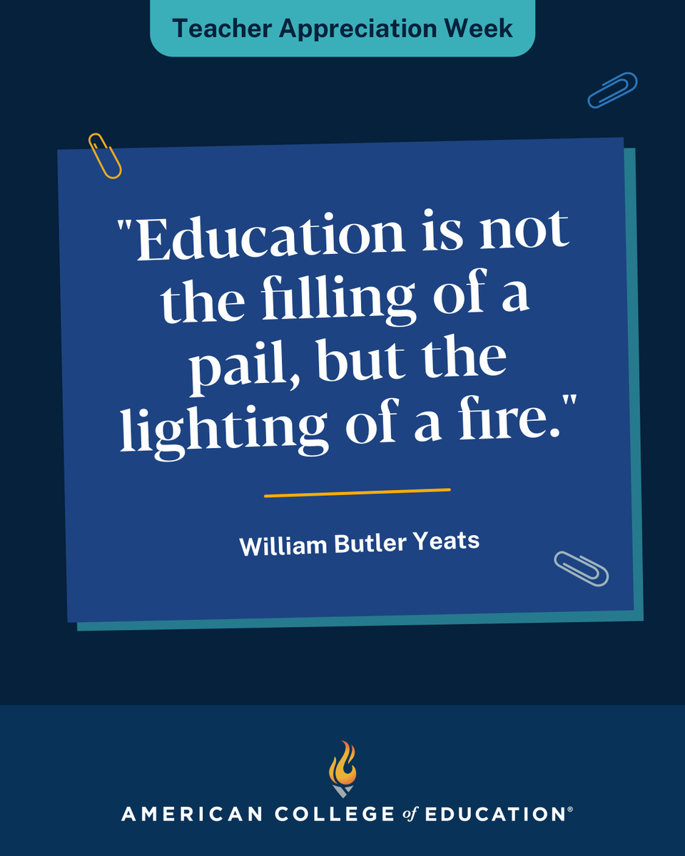 ACEedu's tweet photo. Teachers don’t just teach—they ignite passion, curiosity, and change! 📚 This #TeacherAppreciationWeek, we celebrate the educators who light the way—and those ready to join them. Thank you, teachers! 👏
#ACEedu #ThankATeacher https://t.co/dVB6j7sDFW
