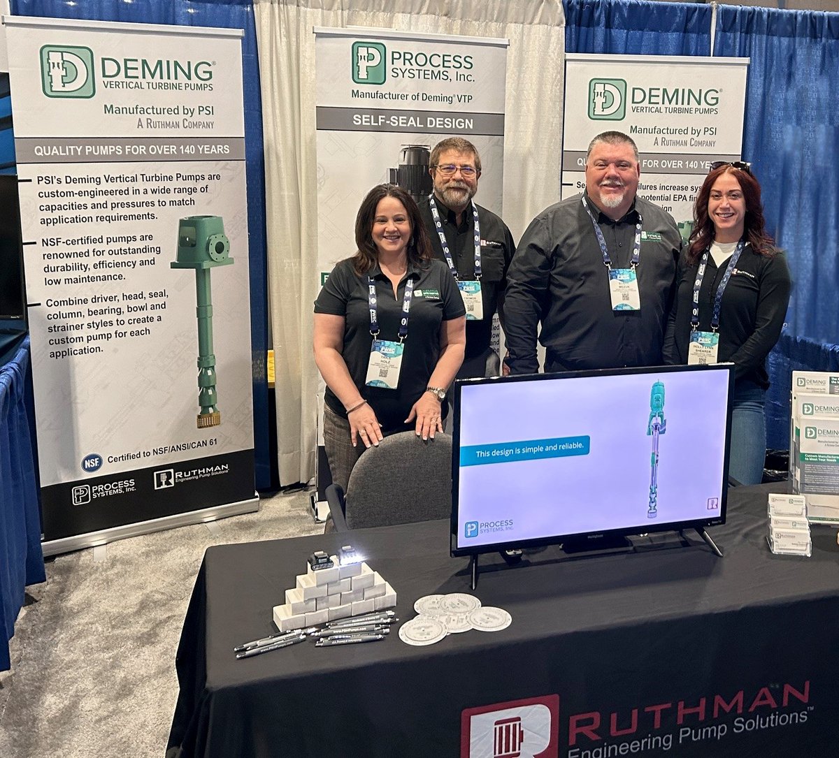Ruthman_Cos's tweet image. Our crew is ready to talk NSF-Certified pumps at #FWRC25! Stop by booth 1150 to learn more about our Deming Vertical Turbine Pumps.