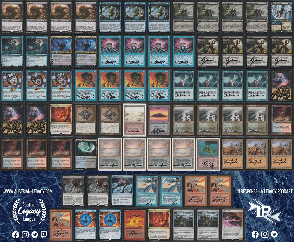 🧠💧 UB Tempo dominates!

Daniel Pernusch goes undefeated in Round 25 with a massive 90.91% GWP, showing UB Tempo is the deck to beat right now. Markus follows up with another UB Tempo finish in 2nd!

Fair blueblack rule this week.
Is the meta too tempo heavy?
#MTGLegacy #UBTempo